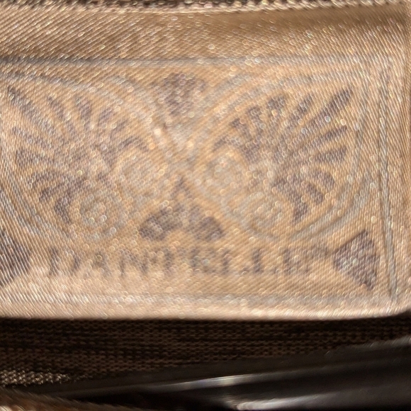 ✨ DANTELLE Metallic Gray & Gold Frill Blouse (S) - Sheer Glam - Party Perfect ✨ - Picture 3 of 4